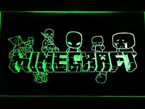 Minecraft 3 LED Neon Sign